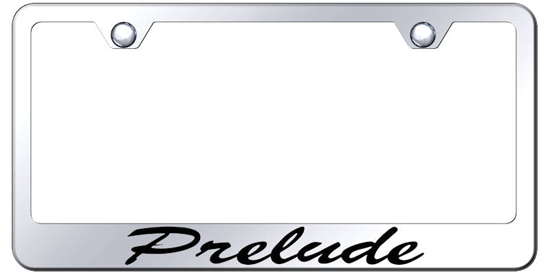 Prelude Script Stainless Steel Frame - Laser Etched Mirrored