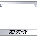 RDX Script Stainless Steel Frame - Laser Etched Mirrored