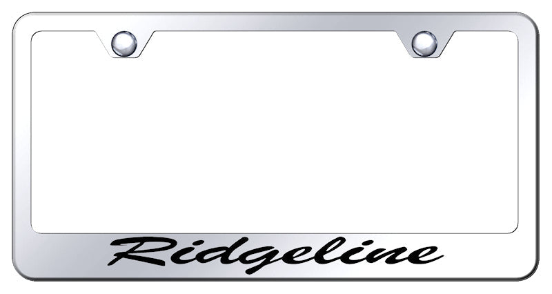 Ridgeline Script Stainless Steel Frame - Etched Mirrored