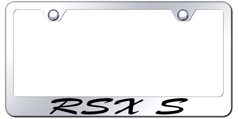 RSX-S Script Stainless Steel Frame - Laser Etched Mirrored