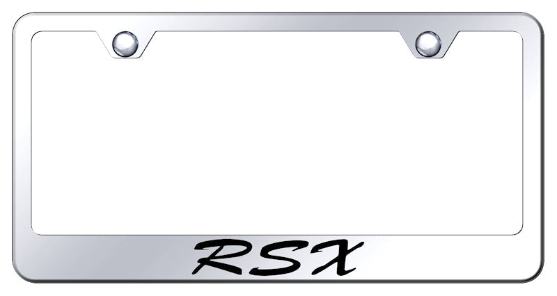 RSX Script Stainless Steel Frame - Laser Etched Mirrored