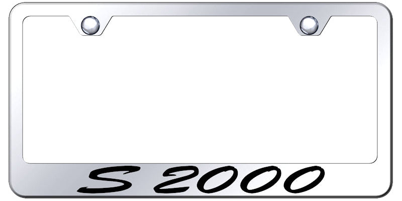 S2000 Script Stainless Steel Frame - Laser Etched Mirrored