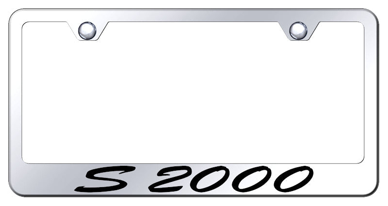 S2000 Script Stainless Steel Frame - Laser Etched Mirrored