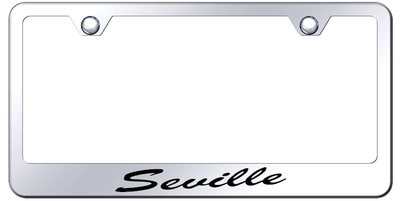 Seville Script Stainless Steel Frame - Laser Etched Mirrored