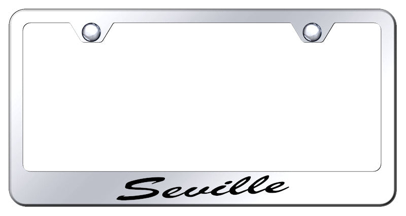 Seville Script Stainless Steel Frame - Laser Etched Mirrored