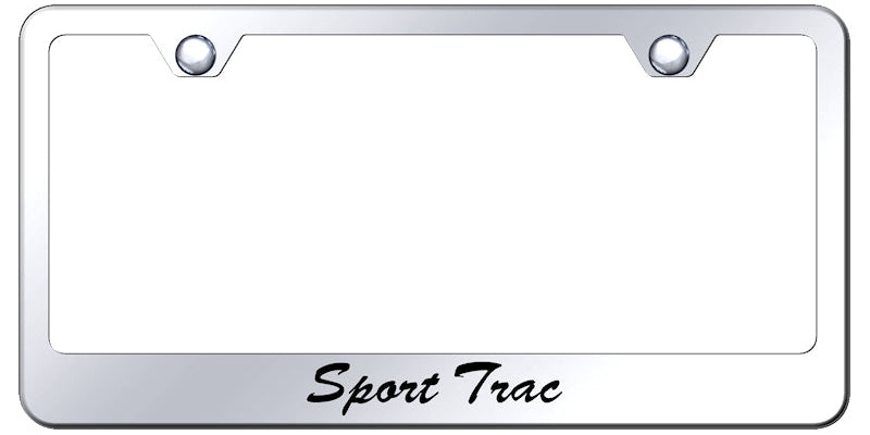 Sport Trac Script Stainless Steel Frame - Etched Mirrored