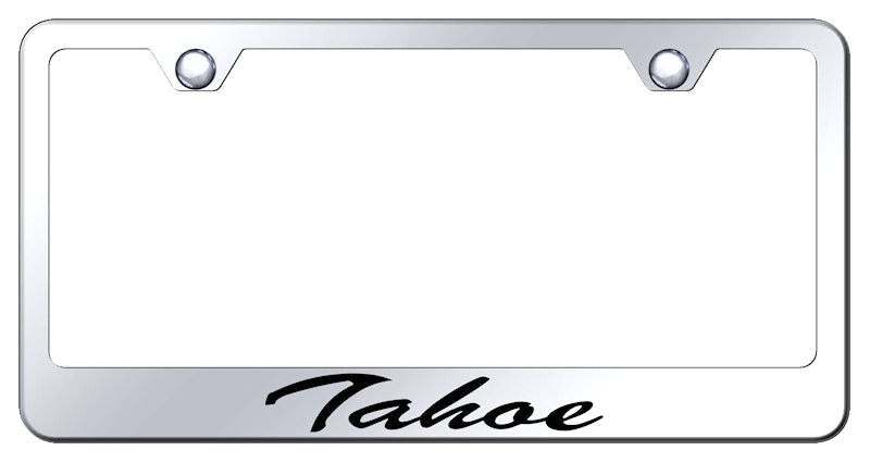 Tahoe Script Stainless Steel Frame - Laser Etched Mirrored
