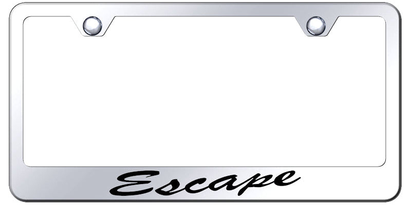 Escape Script Stainless Steel Frame - Laser Etched Mirrored