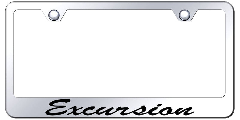 Excursion Script Stainless Steel Frame - Etched Mirrored