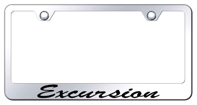 Excursion Script Stainless Steel Frame - Etched Mirrored