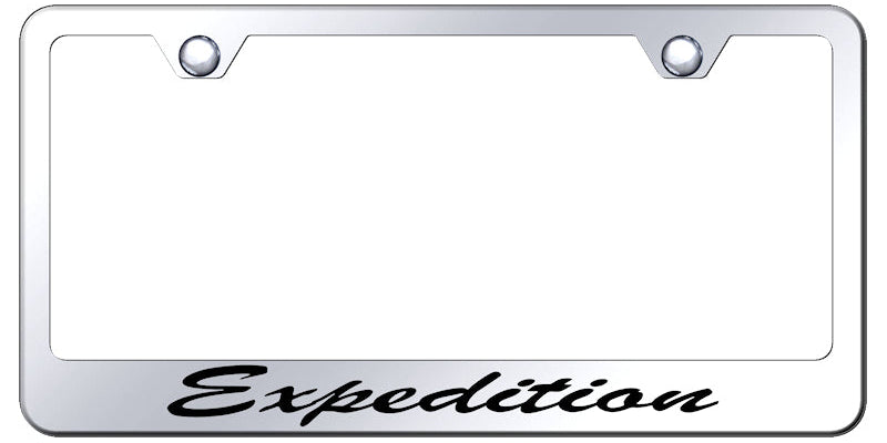 Expedition Script Stainless Steel Frame - Etched Mirrored