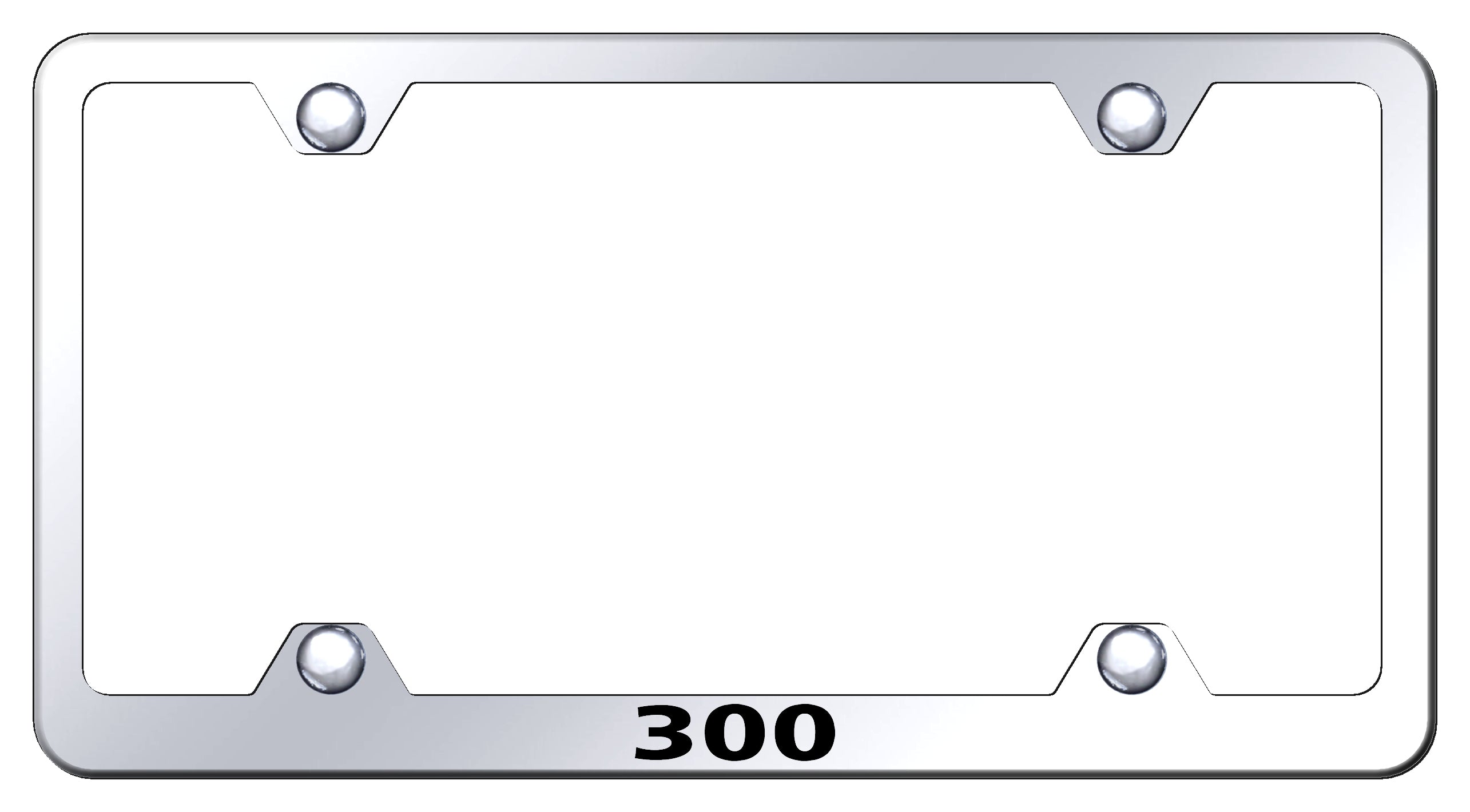 Chrysler 300 Steel Wide Body Frame - Laser Etched Mirrored