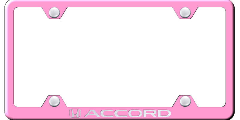 Accord Steel Wide Body Frame - Laser Etched Pink