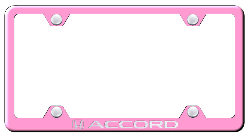 Accord Steel Wide Body Frame - Laser Etched Pink