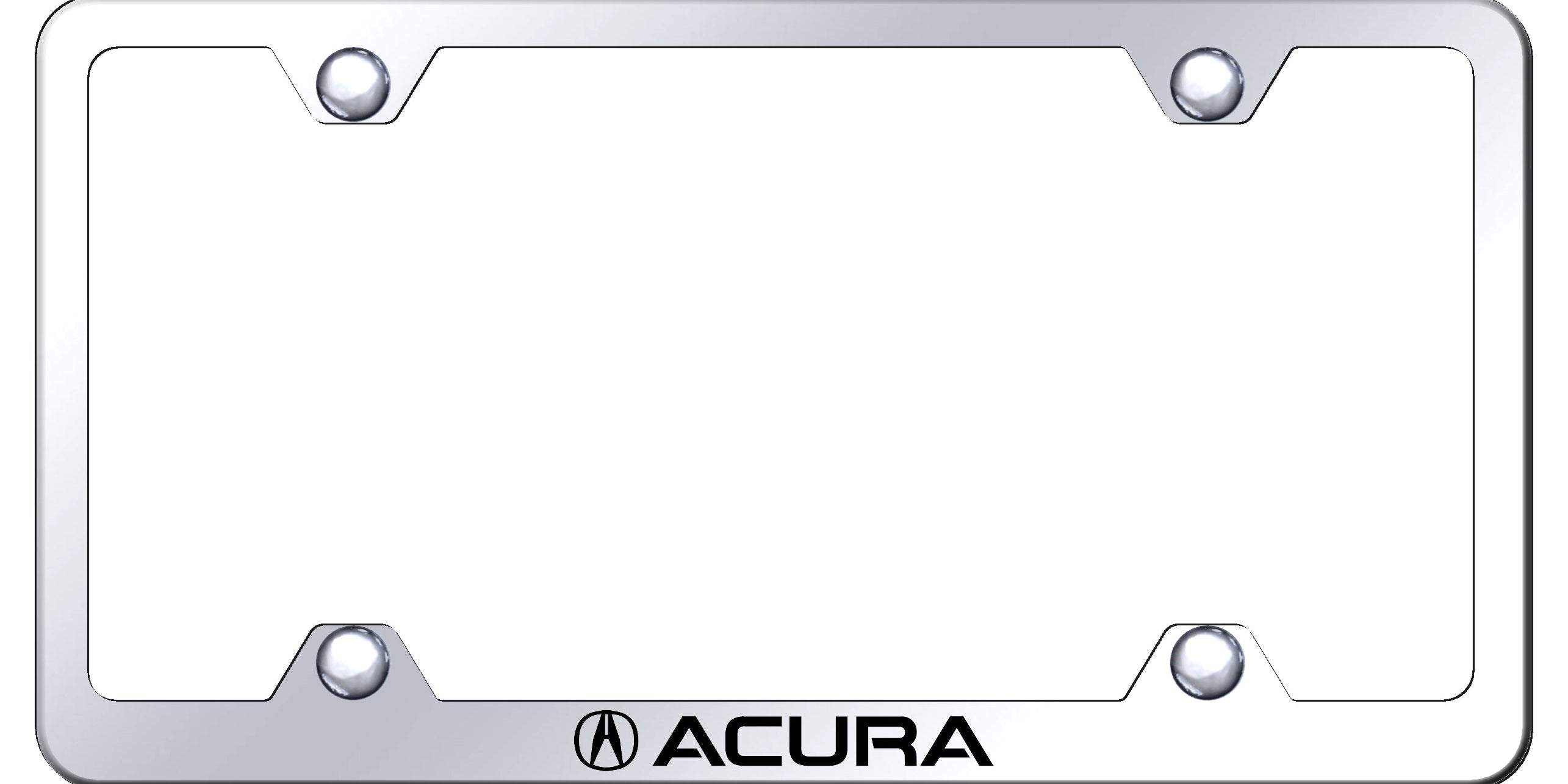 Acura Steel Wide Body Frame - Laser Etched Mirrored