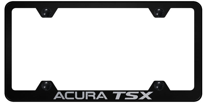 Acura TSX Steel Wide Body Frame - Laser Etched Black