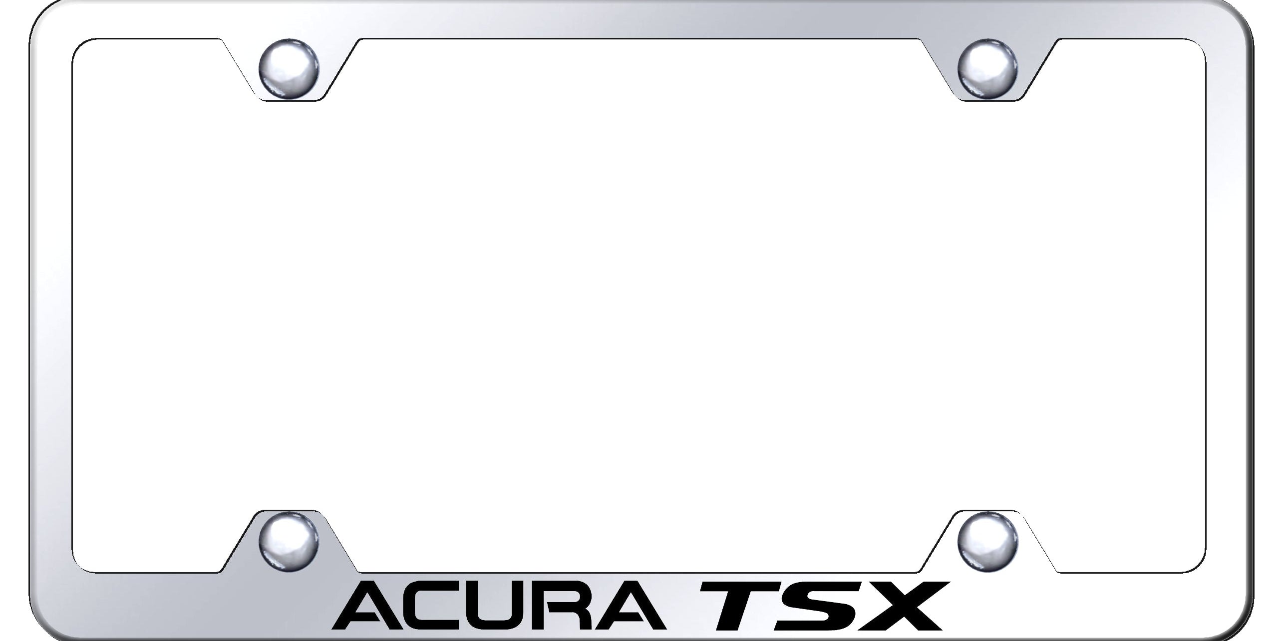 Acura TSX Steel Wide Body Frame - Laser Etched Mirrored