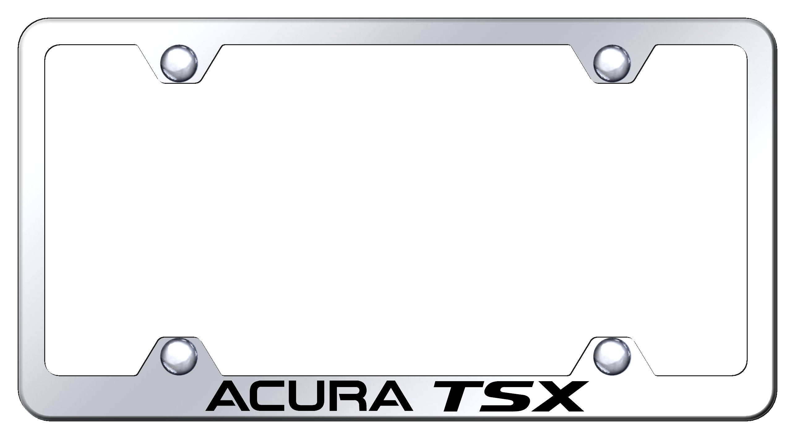Acura TSX Steel Wide Body Frame - Laser Etched Mirrored