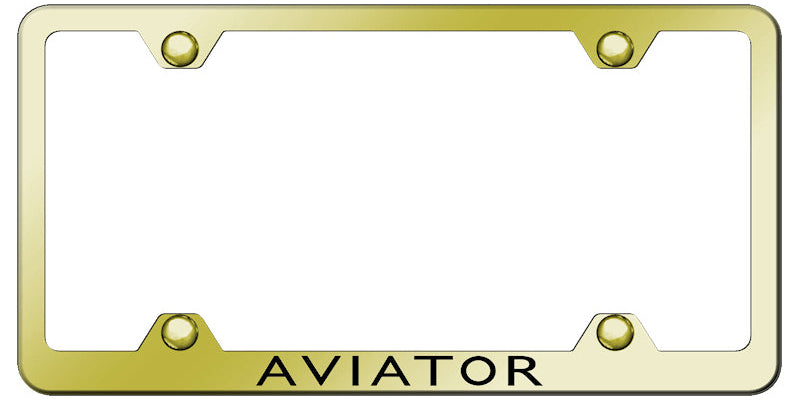 Aviator Steel Wide Body Frame - Laser Etched Gold