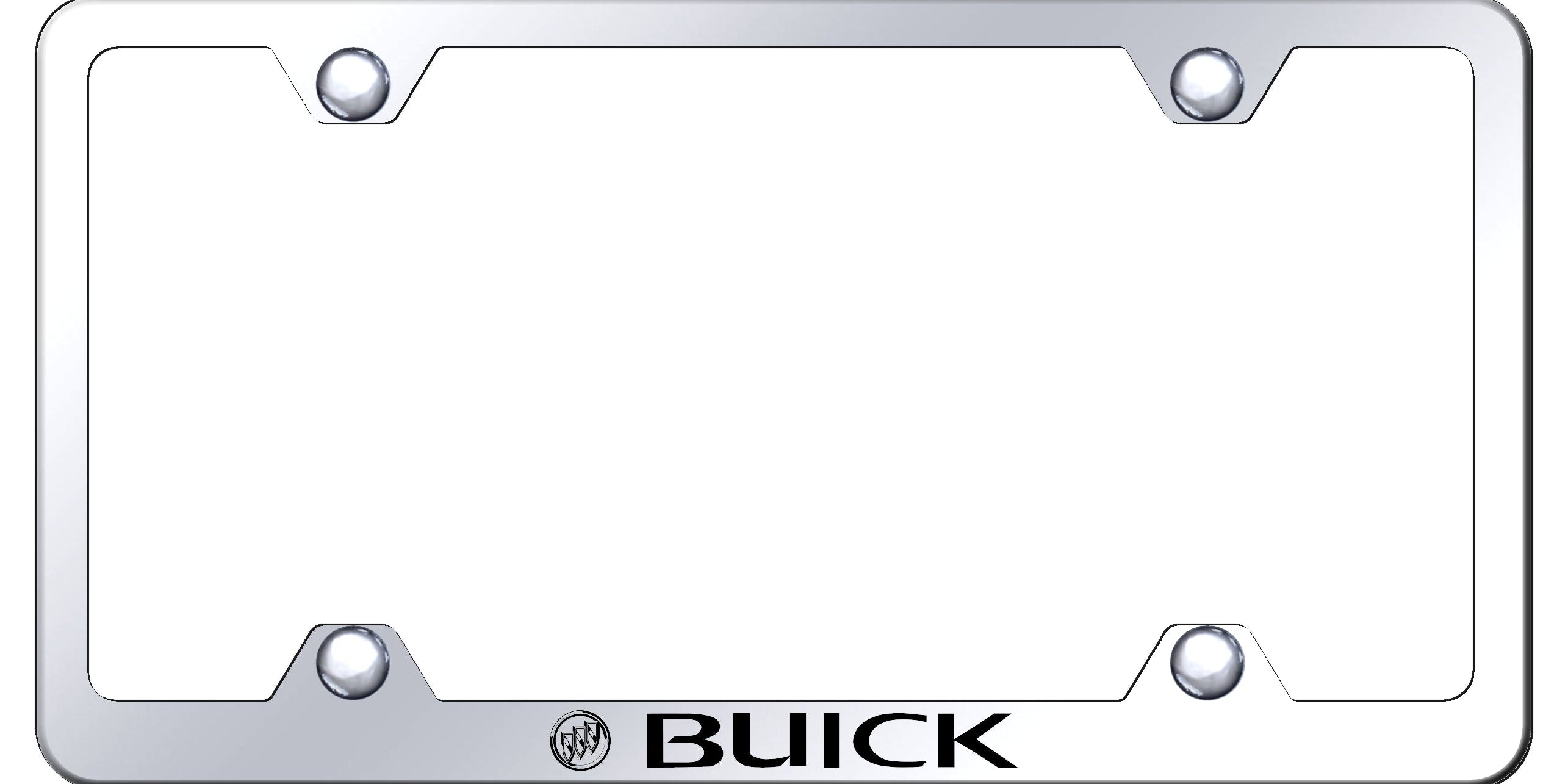 Buick Steel Wide Body Frame - Laser Etched Mirrored