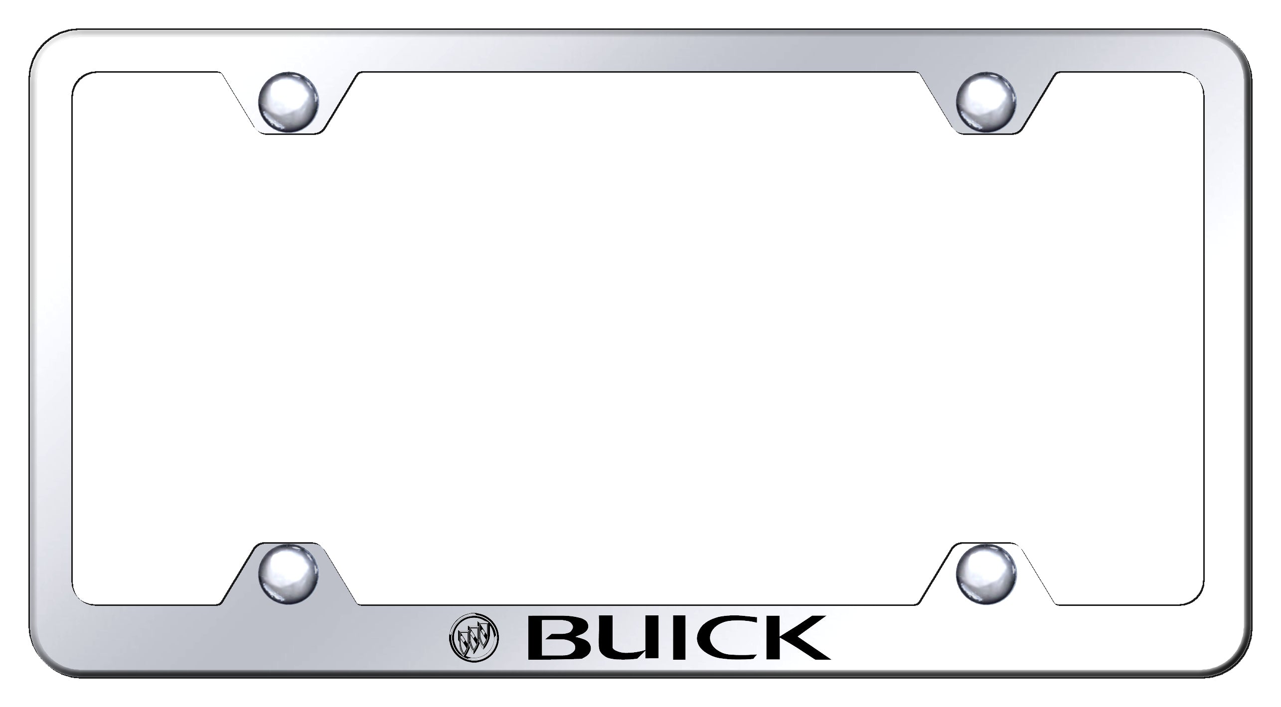 Buick Steel Wide Body Frame - Laser Etched Mirrored