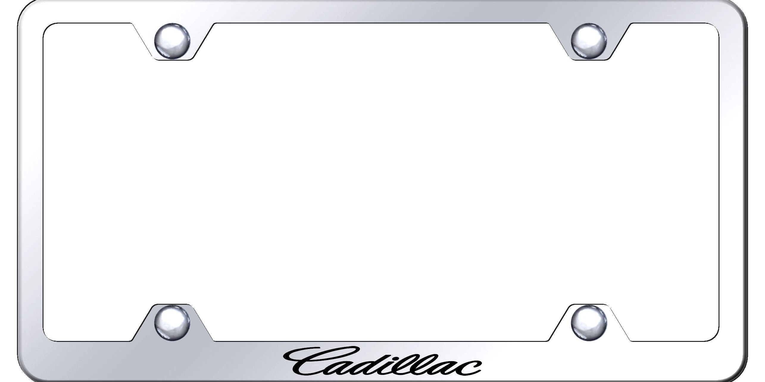 Cadillac (Name Only) Steel Wide Body Frame - Etched Mirrored