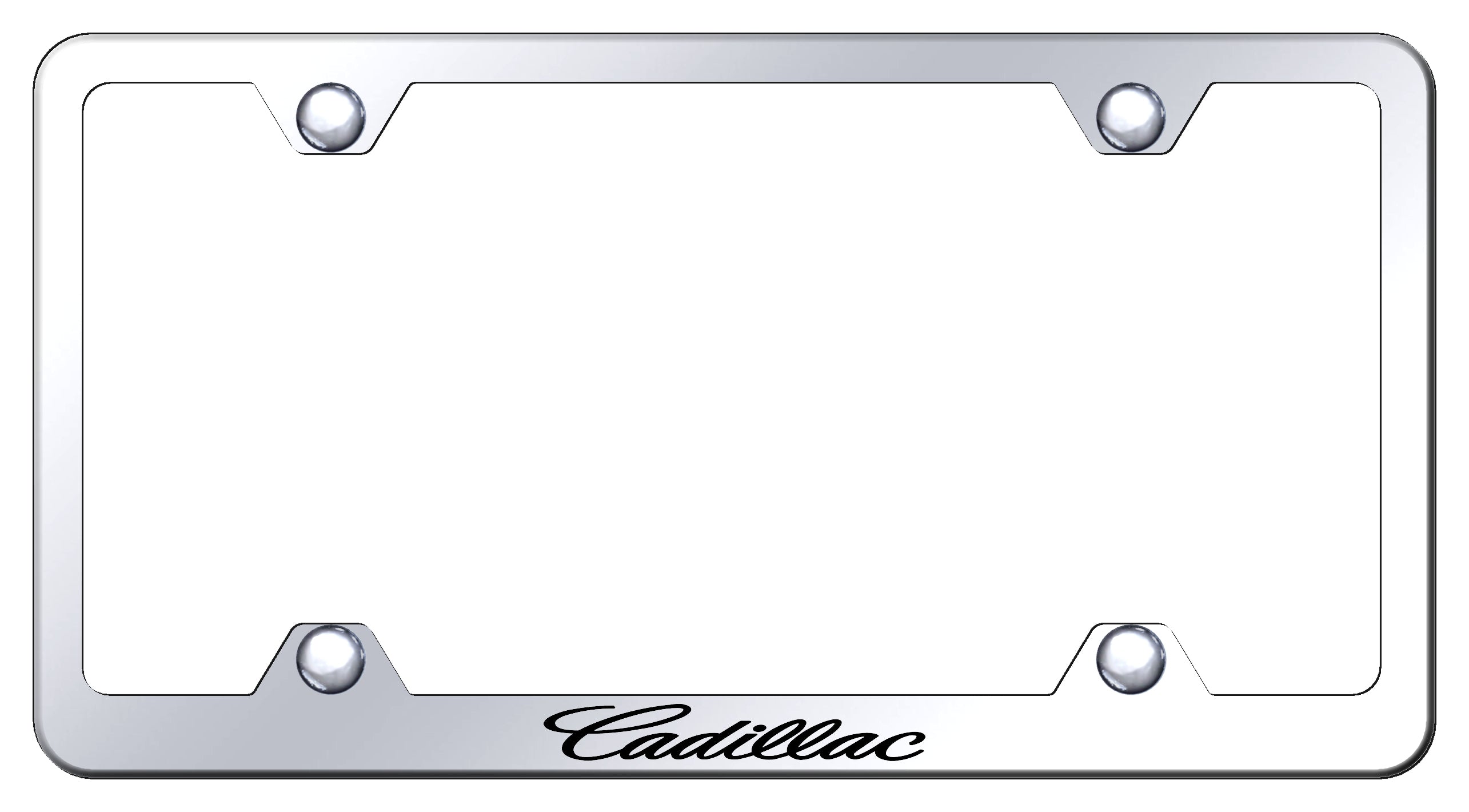 Cadillac (Name Only) Steel Wide Body Frame - Etched Mirrored