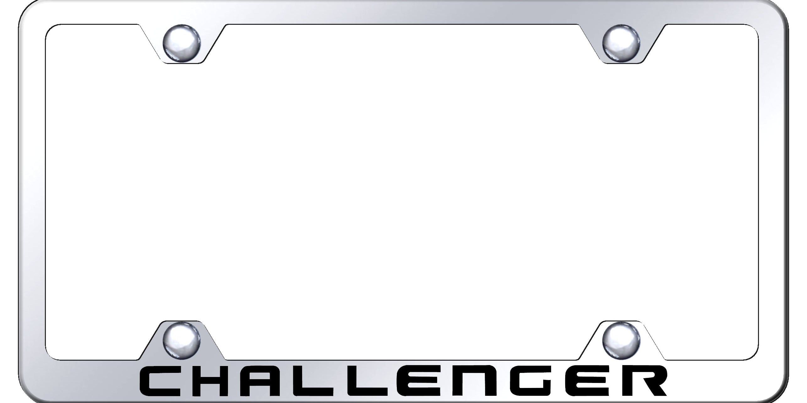 Challenger Steel Wide Body Frame - Laser Etched Mirrored