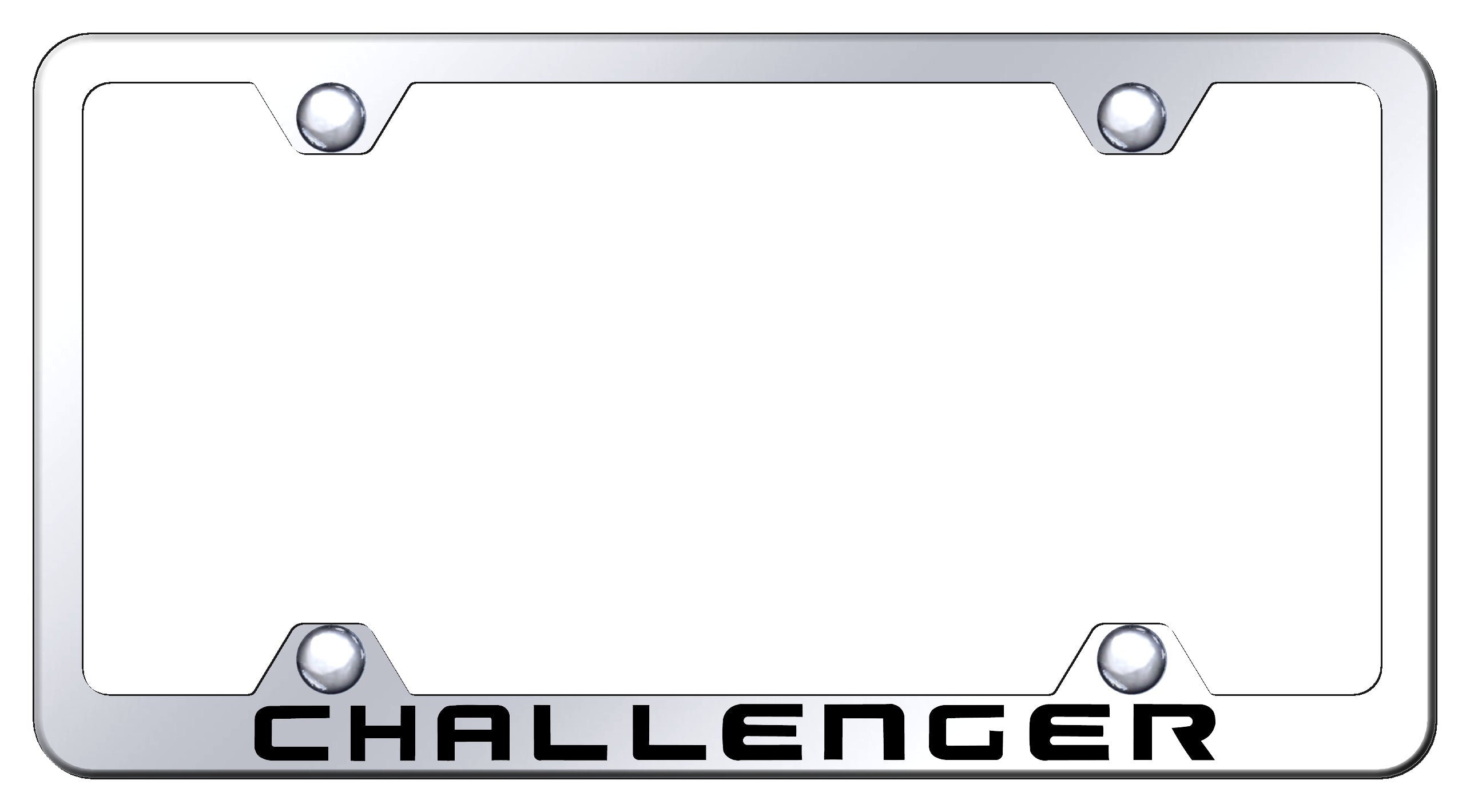 Challenger Steel Wide Body Frame - Laser Etched Mirrored