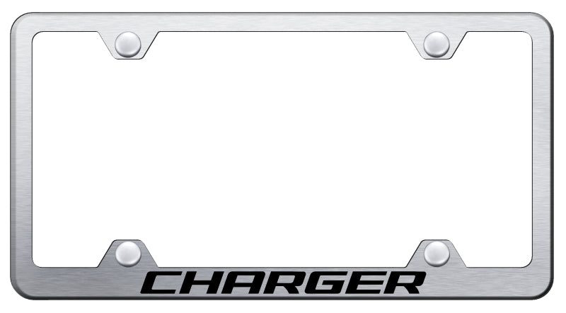 Charger Steel Wide Body Frame - Laser Etched Brushed