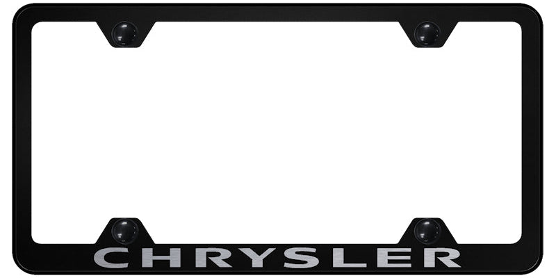 Chrysler Steel Wide Body Frame - Laser Etched Black