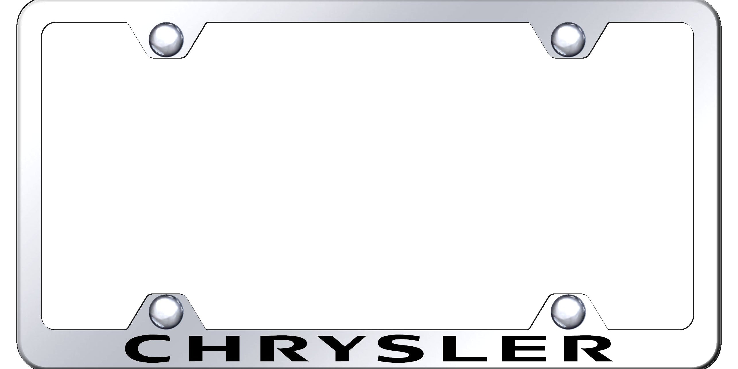 Chrysler Steel Wide Body Frame - Laser Etched Mirrored