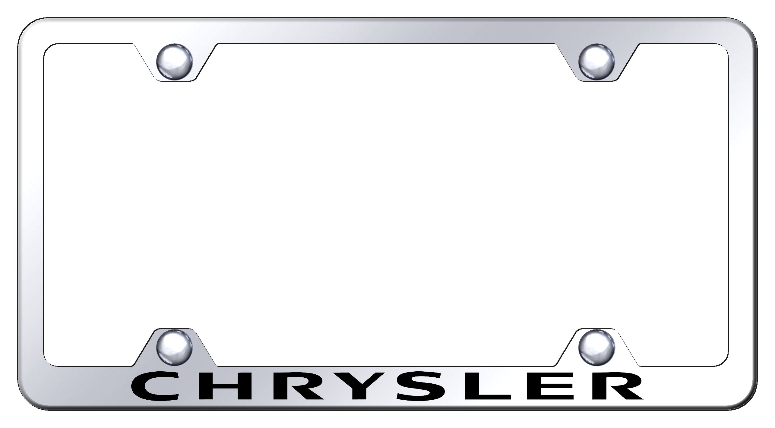 Chrysler Steel Wide Body Frame - Laser Etched Mirrored