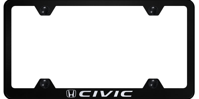 Civic Steel Wide Body Frame - Laser Etched Black