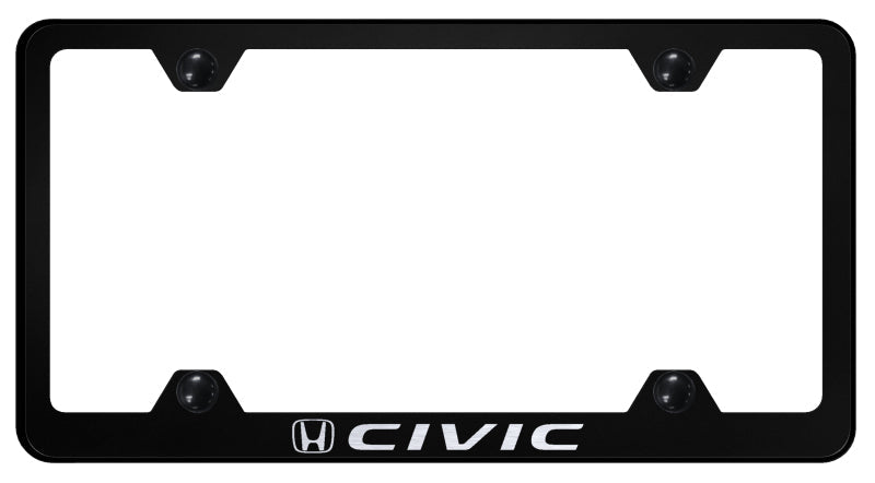 Civic Steel Wide Body Frame - Laser Etched Black