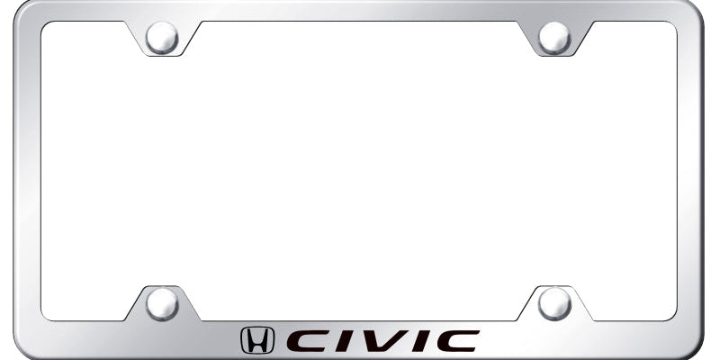 Civic Steel Wide Body Frame - Laser Etched Mirrored