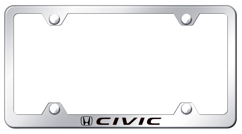 Civic Steel Wide Body Frame - Laser Etched Mirrored