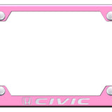 Civic Steel Wide Body Frame - Laser Etched Pink