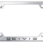 Civic (Reverse C) Steel Wide Body Frame - Etched Mirrored