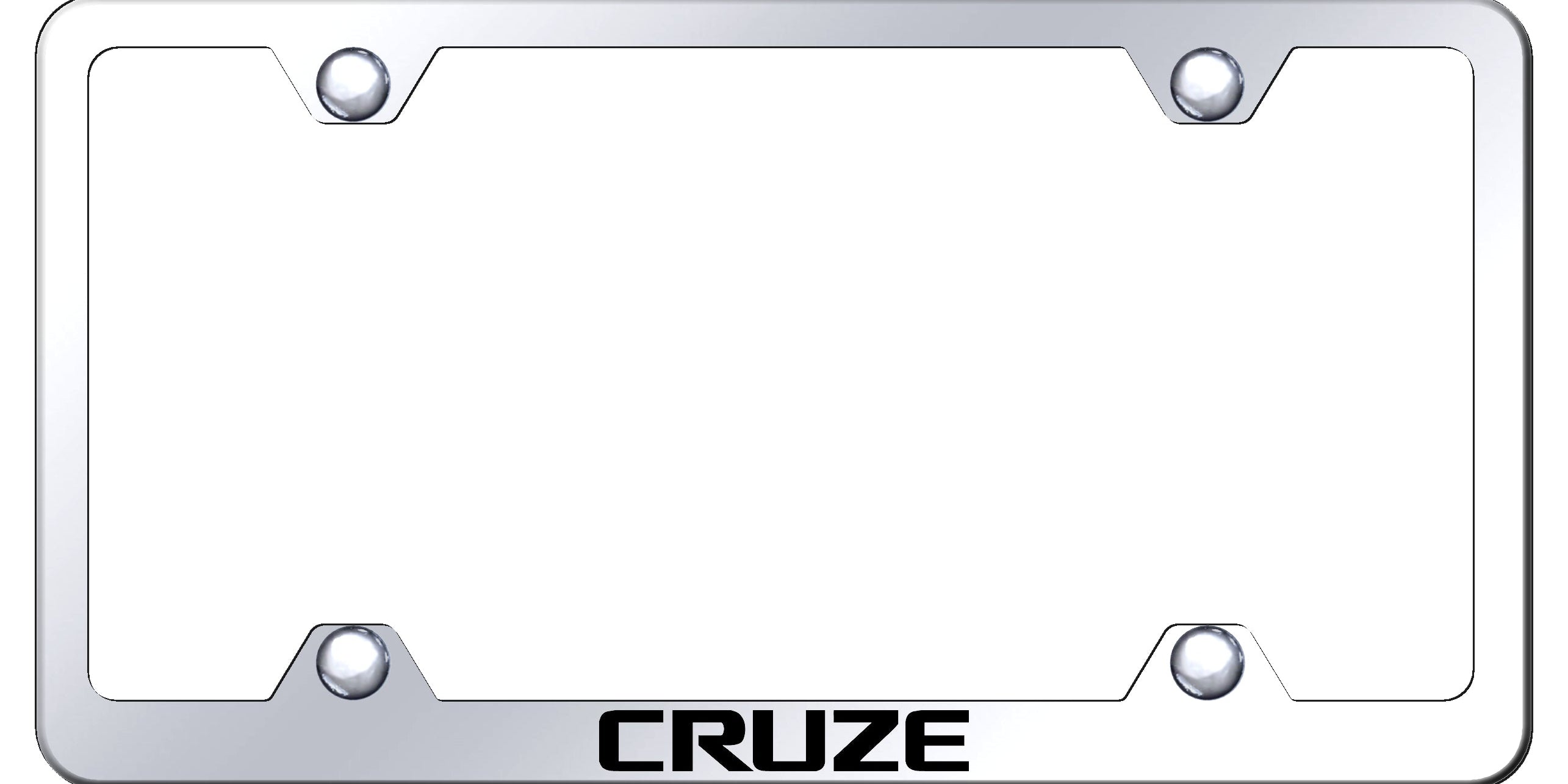 Cruze Steel Wide Body Frame - Laser Etched Mirrored