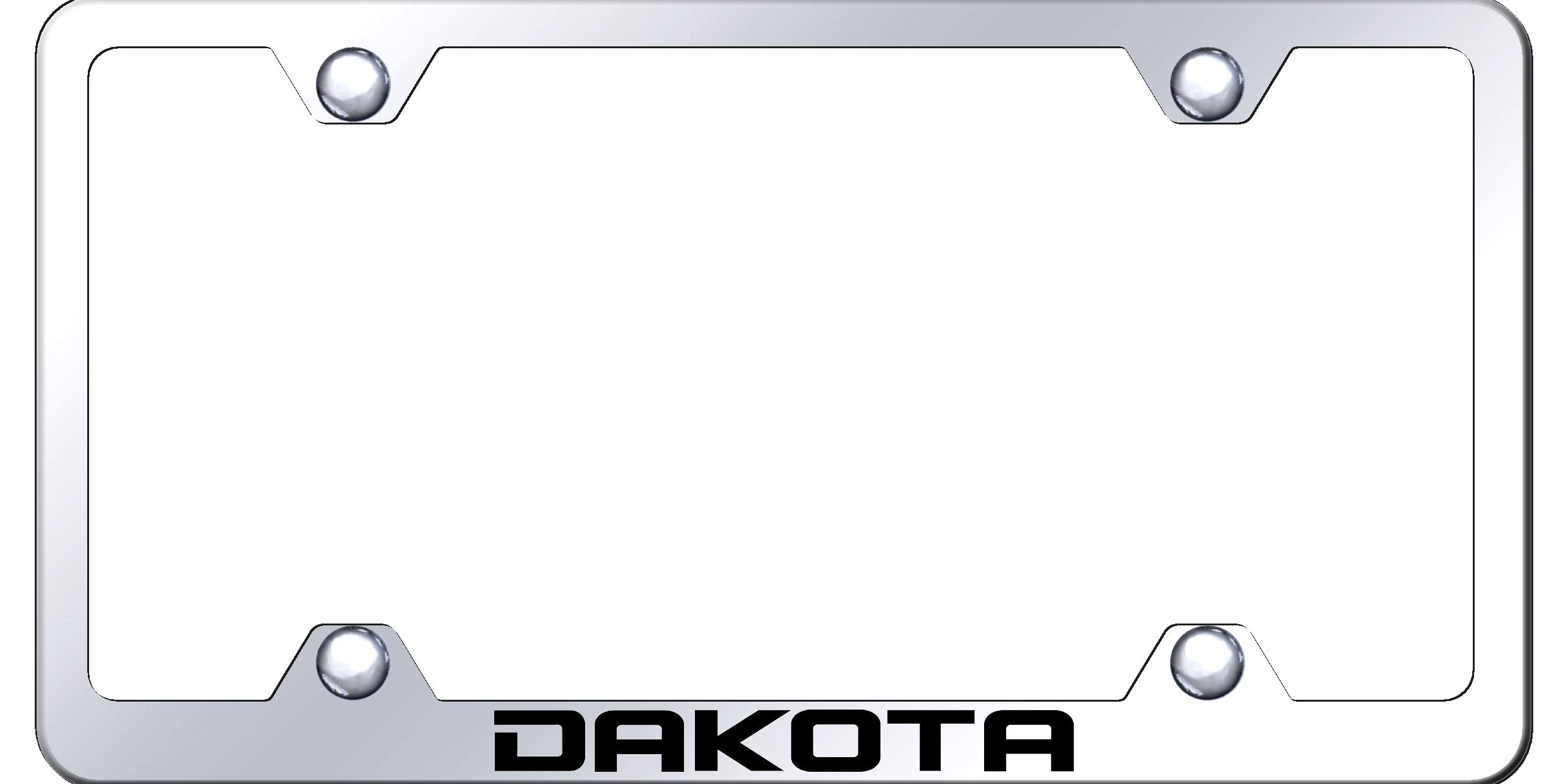 Dakota Steel Wide Body Frame - Laser Etched Mirrored