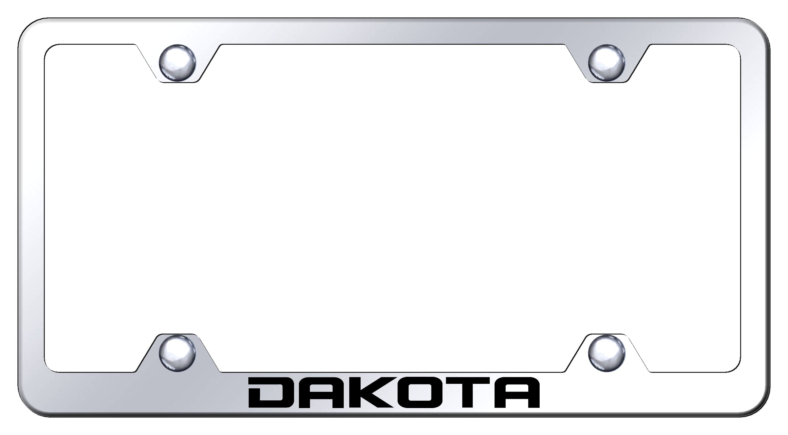 Dakota Steel Wide Body Frame - Laser Etched Mirrored