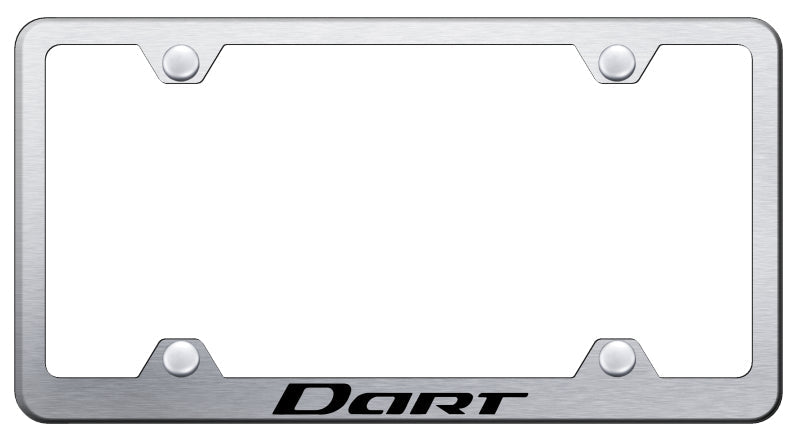 Dart Steel Wide Body Frame - Laser Etched Brushed