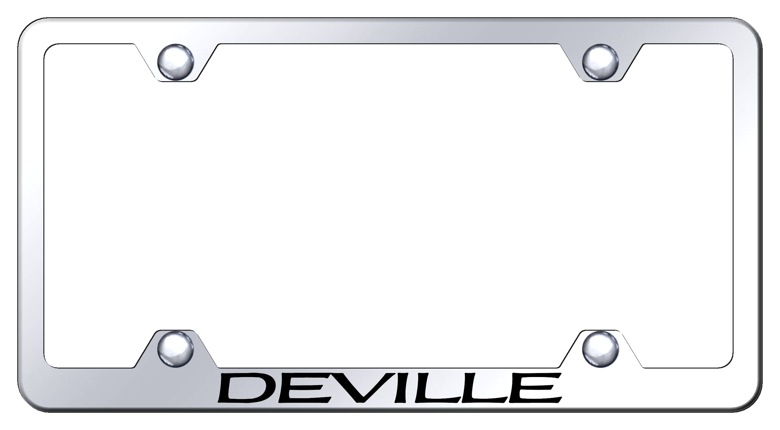 Deville Steel Wide Body Frame - Laser Etched Mirrored