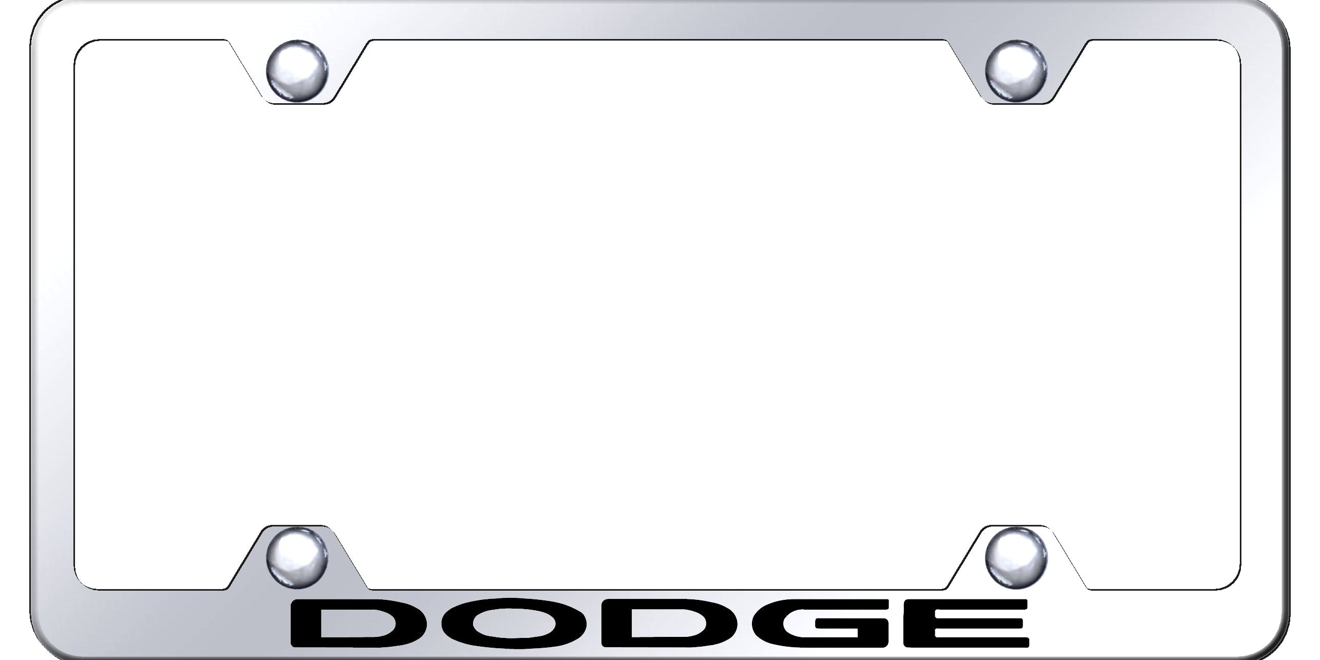 Dodge Steel Wide Body Frame - Laser Etched Mirrored