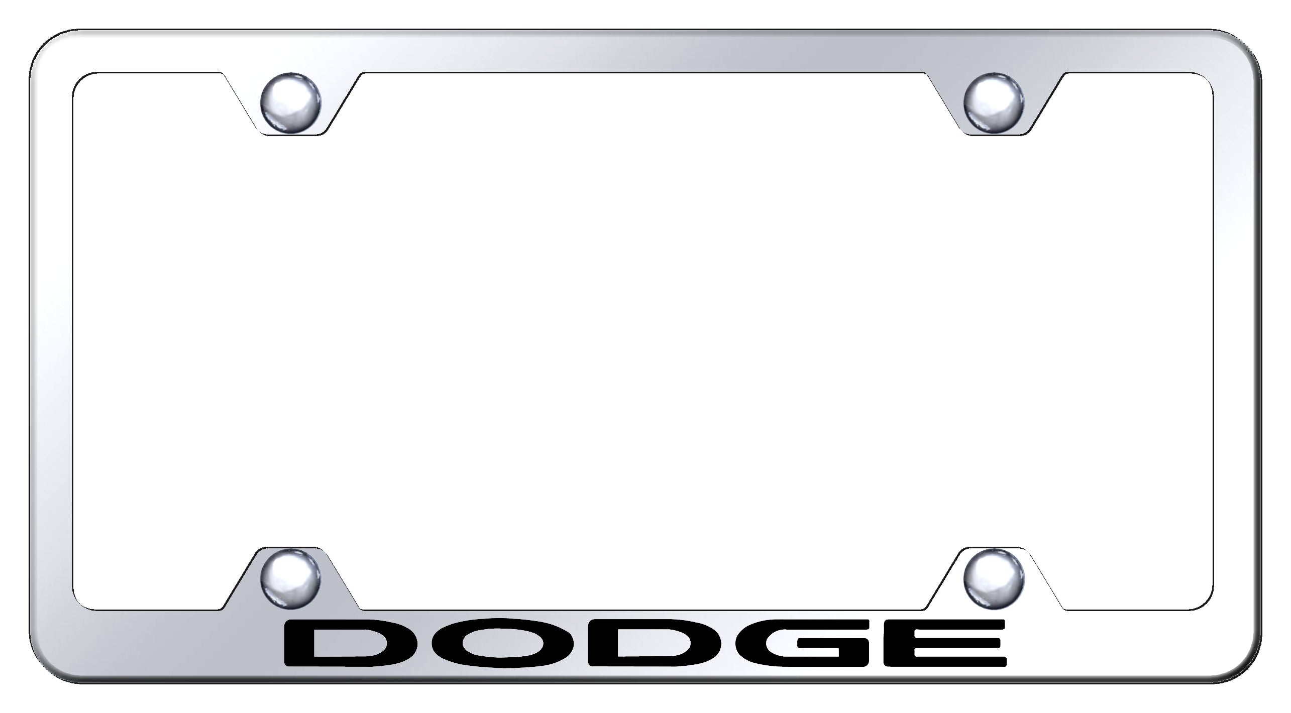 Dodge Steel Wide Body Frame - Laser Etched Mirrored