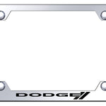 Dodge Stripe Steel Wide Body Frame - Laser Etched Mirrored