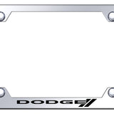 Dodge Stripe Steel Wide Body Frame - Laser Etched Mirrored