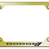 Dodge Stripe Steel Wide Body Frame - Laser Etched Gold