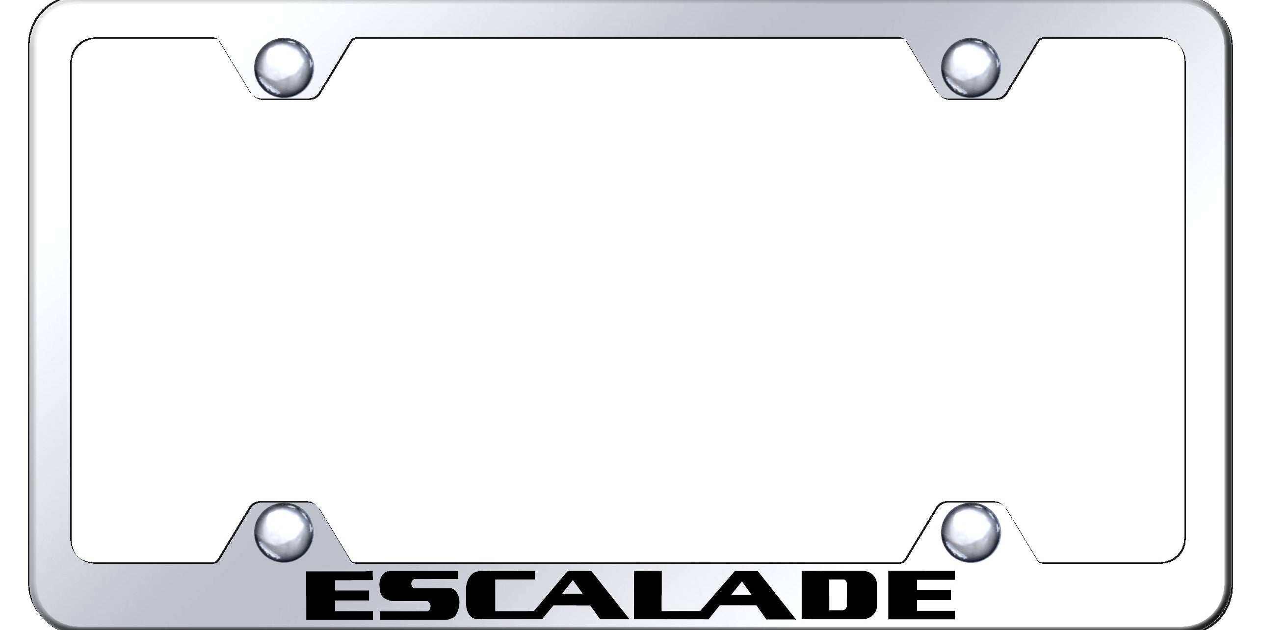 Escalade Steel Wide Body Frame - Laser Etched Mirrored